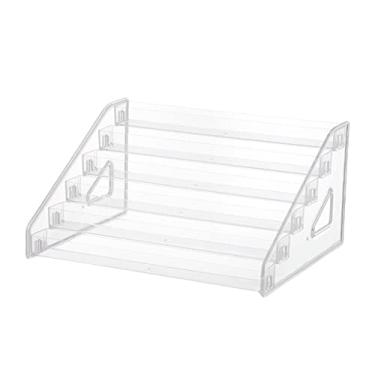 Imagem de simhoa Expositor de, suporte para óleos essenciais, organizador de maquiagem, organizador transparente multiuso para maquiagem, joias, óleos, 6 camadas