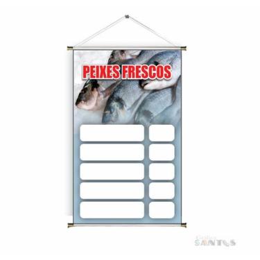 Imagem de Banner pronto Peixe Fresco BA 269 medida 45x70 cm arte pronta