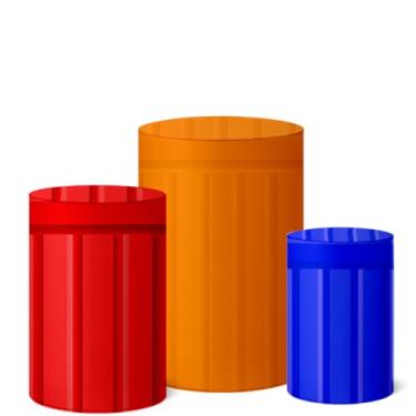 Imagem de Trio Capas Cilindro Decoração Festa Veste Fácil Ripado (CLRIP0003)