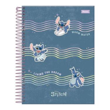 Imagem de Caderno Colegial 1 Matéria 80Fl Stitch Warm Water Foroni