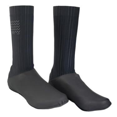 Imagem de YKYWBIKE Capas de sapatos de ciclismo para homens e mulheres, capa de sapato impermeável para ciclismo, capas de sapatos de bicicleta reutilizáveis, galochas de chuva para mountain road bike ciclismo