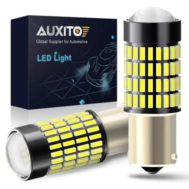 Imagem de Lâmpada LED AUXITO 1156 6000K Xenon branca para luzes reversas