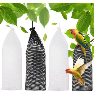 Imagem de Alimentador de meias de pássaros de 4,7 x 28 cm para uso externo, para jardim, quintal, alimentação selvagem e alimentação de pássaros, ferramentas para jardim, quintal, alimentação selvagem (preto