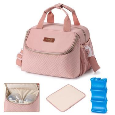Imagem de Bolsa térmica de leite materno BABEYER serve para 6 mamadeiras de 250 