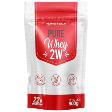Imagem de Whey Protein 2W 900g Refil Pure Tech Baunilha Morango Chocolate Cookie (900g, Morango)