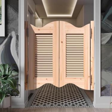 Imagem de Corredores Internos Portas Giratórias De Madeira, Porta De Cowboy De Estilo Ocidental, Porta De Divisória, Bar Porta De Salão Para Escadas, Banheiro, Cozinha, Quarto, Varanda
