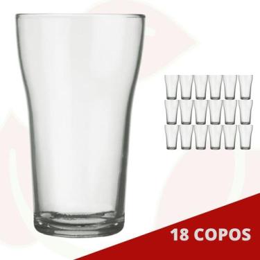 Imagem de 18 Copo de Vidro Boteco 200ML Transparente Nadir Cerveja Chopp - NADIR