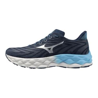 Imagem de Mizuno Tênis de corrida masculino Wave Sky 8, Asa azul azul-petróleo - prata, 45