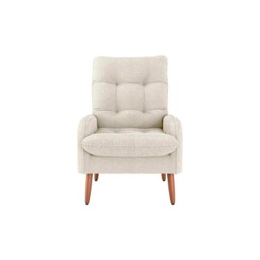 Imagem de Poltrona Para Descanço Confortável Premium Nantes Matrix Boucle Bege