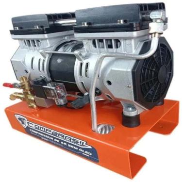 Imagem de Compressor Ar Direto Poço Artesiano Sem Óleo 550w 0,75HP COMPBRASIL
