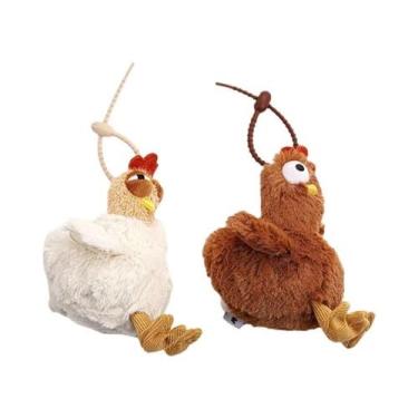 Imagem de Bolsa De Pelúcia Em Forma De Galinha Feia Para Mulheres, Chaveiro Engr