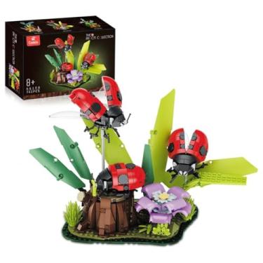 Imagem de Blocos De Montar Coleção Insetos Joaninha 741 Peças - Castela