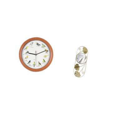 Imagem de Bothyi Relógio de Parede com Pássaro Cantando, Relógios de Parede Decorativos, Espelho de Parede para Paredes, Decoração de Cozinha E Casa, Sala de Estar, Co