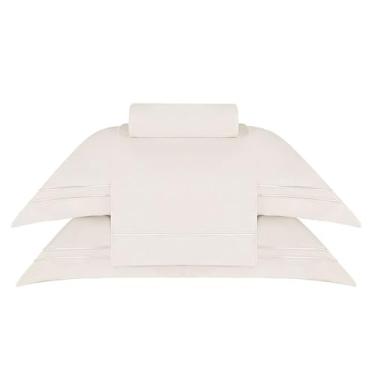 Imagem de Buddemeyer Jogo de cama Super King Sublime Bege c/ponto cheio Bege 4 peças