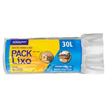 Imagem de Sacos de Lixo PACK LIXO Econômico Azul 30 litros – Uso residencial diário, ideal para lixos leves, com ótimo custo-benefício