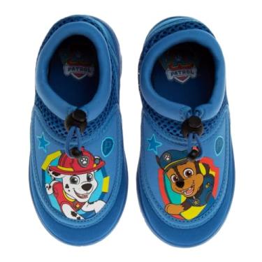 Imagem de Toy Story Carros Meninos Sapatos Aquáticos Sandálias Infantis – Lightning McQueen Woody Buzz Lightyear Piscina Aqua Meias Elásticas Impermeável Secagem Rápida (criança pequena), Azul - Azul claro, 7-8