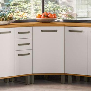 Imagem de Balcão Canto com Tampo 1 Porta Criare - Poliman Móveis