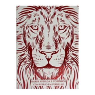 Imagem de Harpa avivada e corinhos letra gigante - 06 leão branca