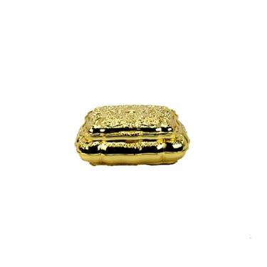 Imagem de Porta Joias Zamac Dourado - 10x13x5cm - Organize Suas Joias com Cuidado - Porta Jóia de Design - Luxo Ornamentado!