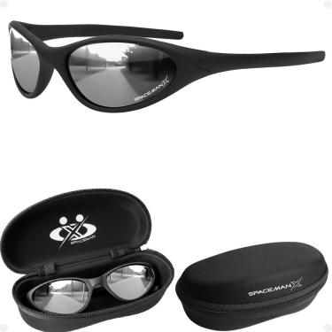 Imagem de Oculos Esportivo Espelhado Protecao Bike Ciclismo Uv + Case Acetato Qualidade Premium Original Preto