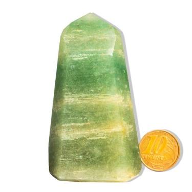 Imagem de Ponta Onix Verde Pedra Natural 70 a 80mm 90 a 150g Tipo B - Cristaisde
