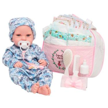 Imagem de Bebê Reborn Boneca Larinha Realista Pijama Unicórnio + Bolsa - Cegonha