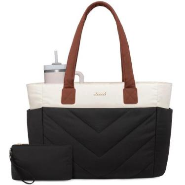 Imagem de Sacola de viagem LOVEVOOK Puffer impermeável para mulheres
