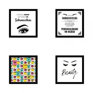 Imagem de Kit Quadros Decorativos Em Mdf Designer De Sobrancelhas 27