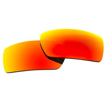 Imagem de COODY Lentes polarizadas de reposição para óculos de sol Oakley Gascan OO9014 multicoloridas (vermelho fogo)