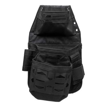 Imagem de Bolsa Diamondback Eagle X (acessório do lado direito) – Bolsa de ferramentas para eletricista durável e resistente à abrasão – Inclui 3 bolsas no total com suporte quadrado – Acessório para cinto de