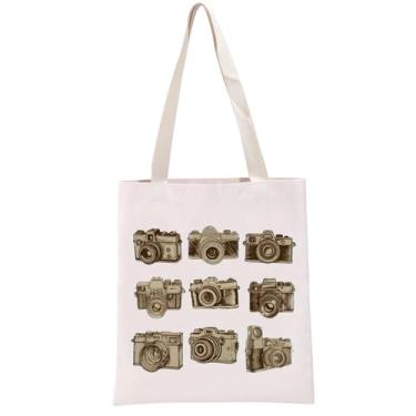 Imagem de G2TUP Bolsa de presente para amantes da câmera, ingrediente, fotógrafo, bolsa fotográfica, presente, Câmera vintage TB, Large