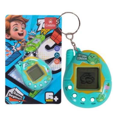 Imagem de Brinquedo Interativo Jogo Bichinho Virtual de Estimação Verde Claro - 
