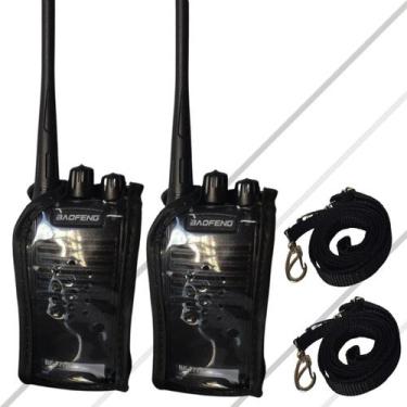 Imagem de Kit 2 Capas De Couro Protetora Para Rádio Baofeng 777S / 888S - LELLIS