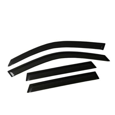 Imagem de GRJQRKHZ Defletor de janela lateral do carro para V&olvo V40 2012-2019 Weathershied viseira de porta vento sol proteção chuva janela lateral defletores de vento