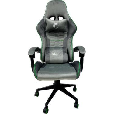 Imagem de Cadeira Gamer Giratória - Cinza - IDEAL