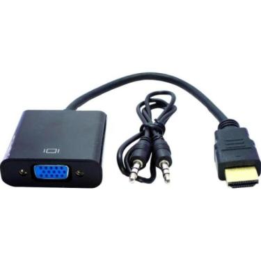 Imagem de Conversor Com Saida de Audio HDMI X VGA Preto Storm