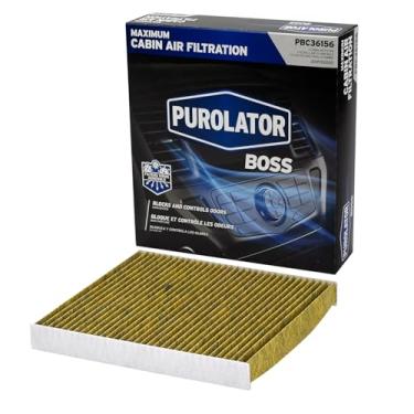 Imagem de Purolator Filtro de ar de cabine premium PBC36156 PurolatorBOSS com frescura Febreze serve para Dodge e Jeep selecionados