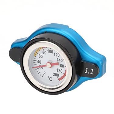 Imagem de YOUTHINK Tampa do Radiador de Alta Pressão Tampa do Radiador Com Medidor de Temperatura, ABS + Material de Liga de Alumínio, Boa Vedação, Fácil de Usar, Ajuste Universal para Motocicleta, Bicicleta