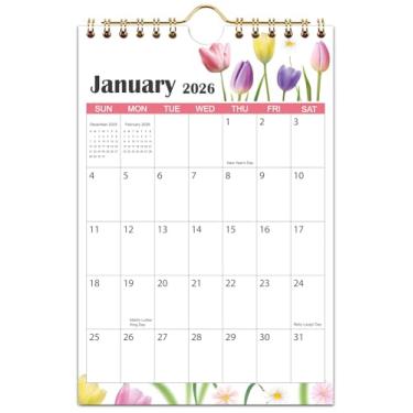 Imagem de Mini Wall Calendar 2024-5.5''x8.5'' Hanging Calendar, 15 Months Calendar from April 2024 to June 2025, Small Notepad Calendar, Little Calendar 2024-2025 for Wall, Desk, Bulletin Board or Fridge