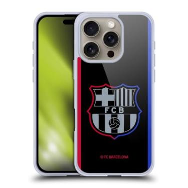 Imagem de Head Case Designs Capa de gel macio oficialmente licenciada pelo FC Barcelona Away 2024/25 Crest Kit compatível com Apple iPhone 16 Pro