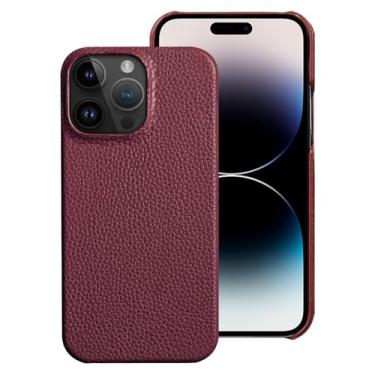 Imagem de Capa de telefone de couro de vaca para iPhone 15 14 Pro Max 15Pro 14Pro 13Pro Max 11 12 Pro Max Capa traseira, vermelho, iPhone 7Plus, 8Plus