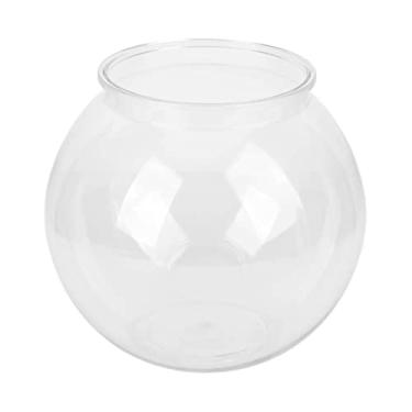 Imagem de GLOGLOW Tigela de Peixe Redonda de Plástico, Inquebrável Clear Small Drink Bowl Globe Flower (L)