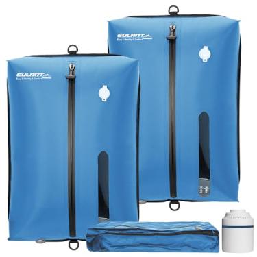 Imagem de Sacos de vácuo reutilizáveis para viagens com bomba, bolsa profissional à prova d'água IPX8 de compressão a vácuo para malas de viagem, organizadores de embalagem para embalagem de roupas (pacote com