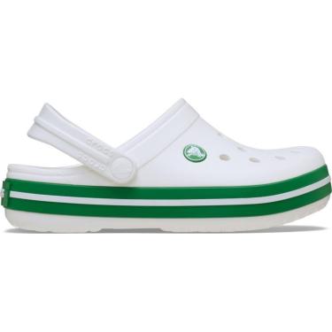 Imagem de Sandália Crocs Crocband Clog T White/Green Ivy-Unissex