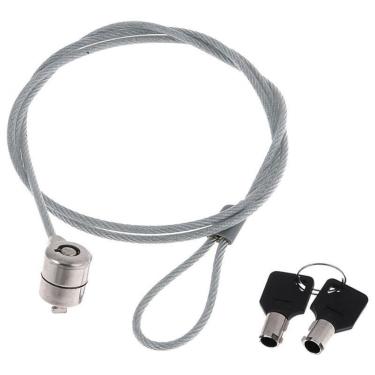 Imagem de Kit 5 Trava De Segurança Notebook Cadeado Com Chave