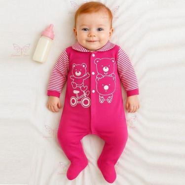 Imagem de Macacão Fofo Para Bebe Tecido Leve Confortável Roupa Tip Top Menino ou