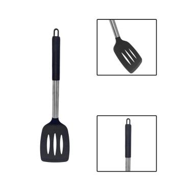 Imagem de Espátula Silicone Inox Preto Linha Facile