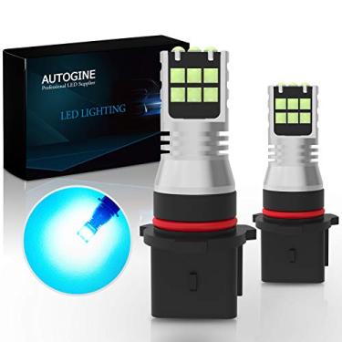 Imagem de AUTOGINE Lâmpadas LED de neblina P13W, 2600 lúmens extremamente brilhantes 3030-SMD 12277 lâmpadas LED para automóvel, motocicleta, carros, caminhões, SUV, neblina DRL, luzes (8000K azul gelo)