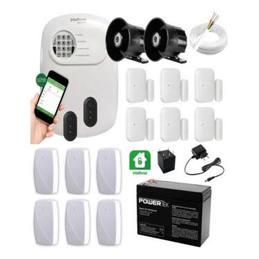 Imagem de Kit Alarme Anm 24 Net Intelbras Sensor Magnéticos E Impacto