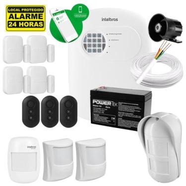 Imagem de Kit Alarme 8 Sensores Intelbras Acesso Remoto Via Aplicativo